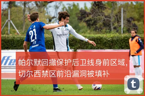帕尔默回撤保护后卫线身前区域，切尔西禁区前沿漏洞被填补